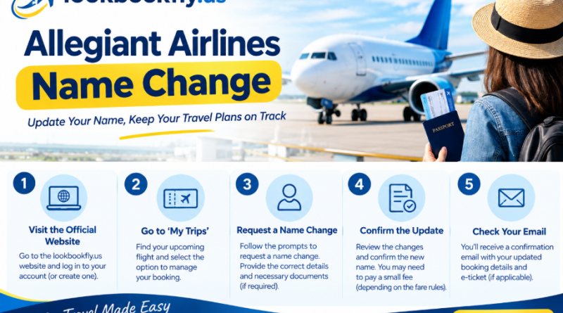 How Do I Change My Name on Allegiant Ticket?